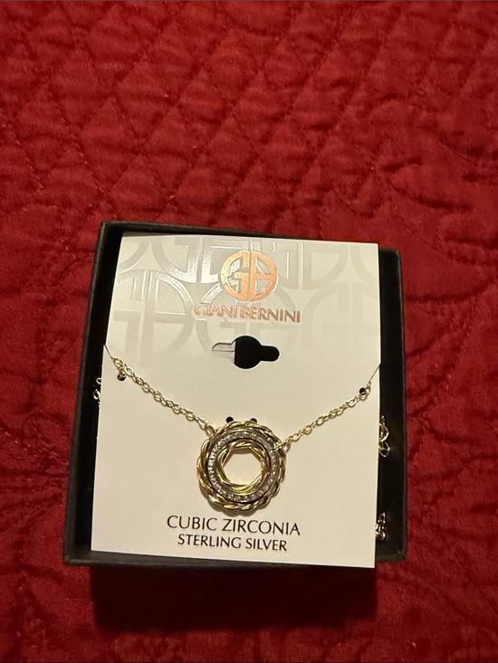 Giani Bernini Jewelry - Giani Bernini Two-Tone Gold and Silver Woven Circle Necklace